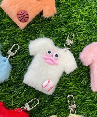 WEGO イケイケスポーツユニフォームモンスターぬいぐるみキーホルダー ホワイト