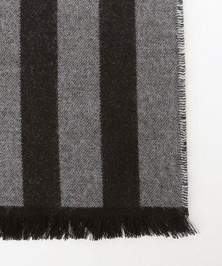 JOSEPH ABBOUD 【ブランド30周年記念・フランス製】アメリカンフラッグパターンストール ブラック系7