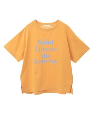 Green Parks 多段フェミニンロゴボックスＴシャツ Orange