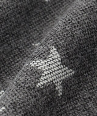 JOSEPH ABBOUD 【ブランド30周年記念・フランス製】アメリカンフラッグパターンストール ブラック系7