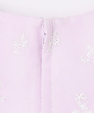 ANY KIDS 総刺繍 花柄ワンピース ラベンダー