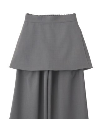 earth music&ecology 【予約】【2WAY】ラップスカート付きパンツ グレー