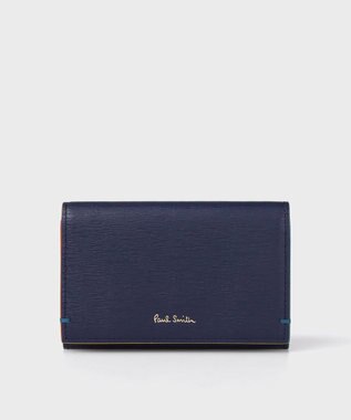 Paul Smith カラードエッジ 名刺入れ ネイビー