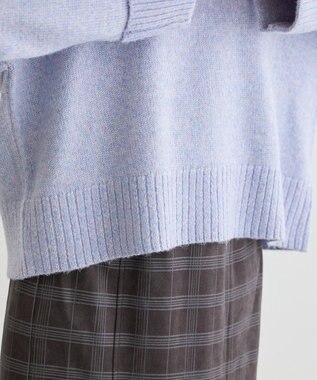 Green Parks ラメＶネックコンパクトニットプルオーバー Purple