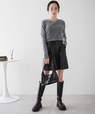 WEGO ヴィンテージウォッシュリブロンT スミクロ