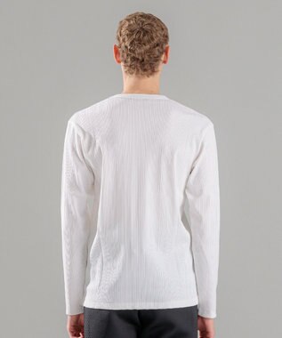 JOSEPH HOMME テックリブジャージー　Vネックカットソー ホワイト系