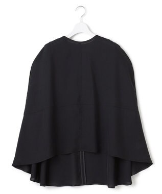 23区 S 【一部店舗限定/UVカット/洗える】ライトウェイトツイル ケープ付き ワンピース ブラック系