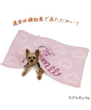 PET PARADISE ディズニー ミニーマウス 遠赤外線 ブランケット 《ハート》 ピンク