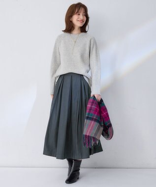 ANY 【6色展開】ラムウールラグランスリーブニット グレー