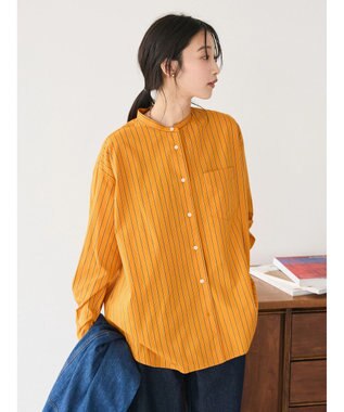 CRAFT STANDARD BOUTIQUE バンドカラーシャツ Orange