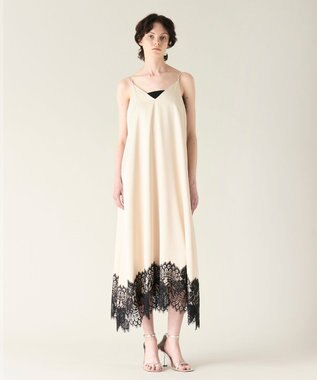  レースコンビ2wayキャミワンピース