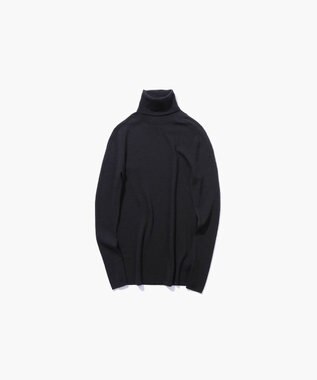 ATON WOOL CASHMERE SILK | タートルネックセーター BLACK