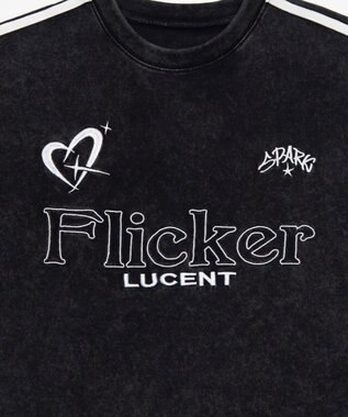 WEGO 【ユニセックス着用ITEM】スリーブラインロゴBIG　T（SS） ブラック