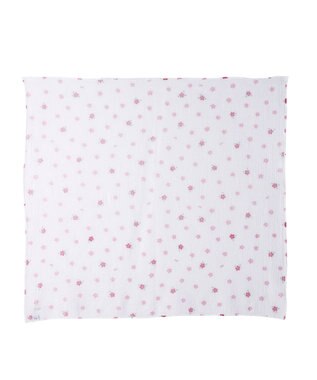 MIKI HOUSE HOT BISCUITS 二重織ガーゼのマルチケット ピンク