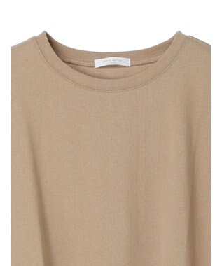 Green Parks ５分袖ドッキングバックスリットチュニック Beige