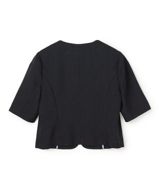 TOCCA 【松木育未さん着用】BRIGHT BREEZE 半袖ショートジャケット ネイビー系