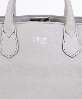YUSHI EPICE-2WAY BAKETSU SHOULDER ハンドバッグ ショルダーバッグ 2WAY ライトグレー