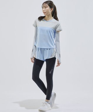 CW-X 【WOMEN】 CW-X ランニングシャツ メッシュ素材 涼しい着ごこち スポーツウェア 半袖 3分袖 レディース DLY163 /ワコール