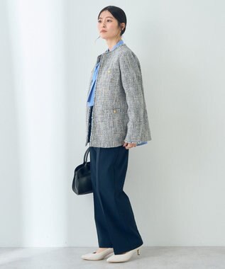 YECCA VECCA 金釦ツイードジャケット Mix