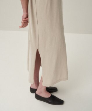 ATON FRESCA NUBUCK | タンクトップドレス WARM WHITE