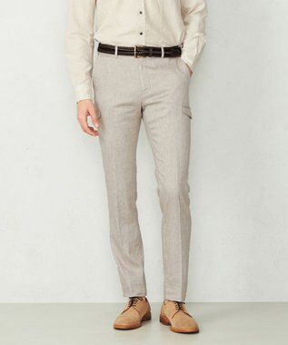 JOSEPH ABBOUD 【予約受注生産】リヨセルリネンシャンブレー パンツ