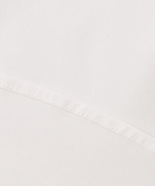 組曲 【洗える】C/Nyブロードノーカラー シャツ アイボリー系