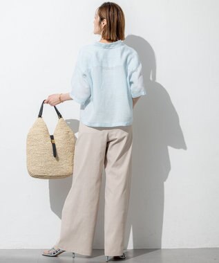 23区 【吸水速乾/UVカット/洗える】ボディシェルドライオックス ベイカー パンツ ベージュ系