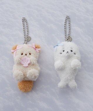 Maison de FLEUR ラッコぬいぐるみチャーム Ivory