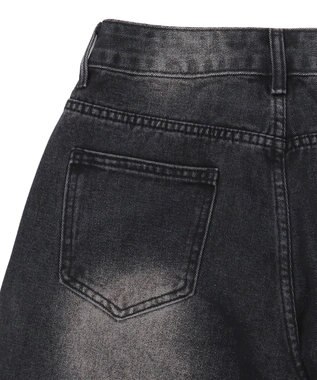 WEGO フェイクシャツスリーブデニム ブラック