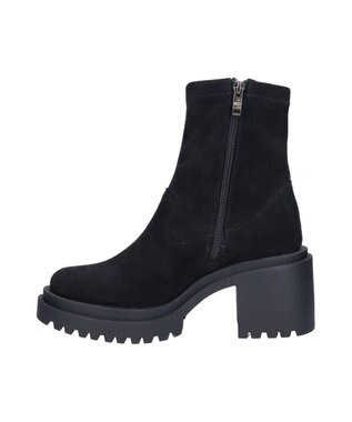 Bridget Birkin 【Round About】厚底ラギットソールストレッチブーツ ブラックスウェード