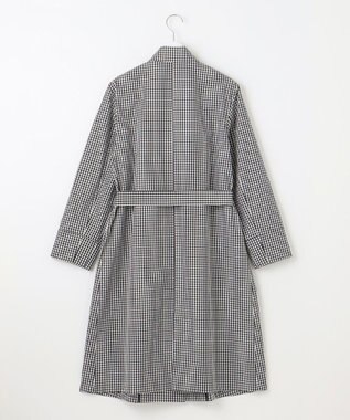 J.PRESS LADIES S 【洗える】 GIZAコットンギンガム ステンカラー コート ブラック系3