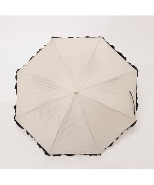 UNBILLION カシュネ cachenez / PUバイカラーフリルバルーンショートパラソル ベージュ