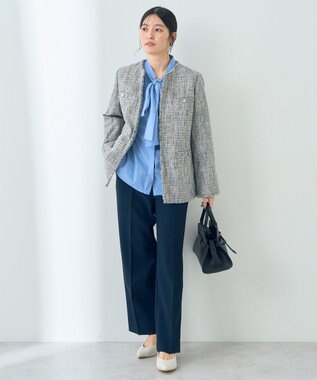 YECCA VECCA 金釦ツイードジャケット Mix