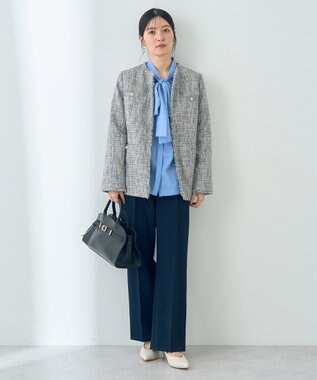 YECCA VECCA 金釦ツイードジャケット Mix