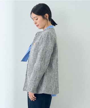 YECCA VECCA 金釦ツイードジャケット Mix