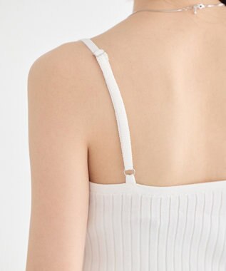 earth music&ecology レースリブキャミソール Gray