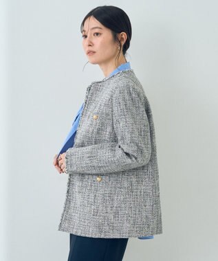 YECCA VECCA 金釦ツイードジャケット Mix