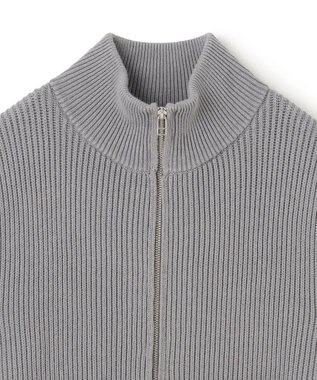 UNFILO MENS スウェットライク ジップベスト [24年秋冬商品] ライトグレー