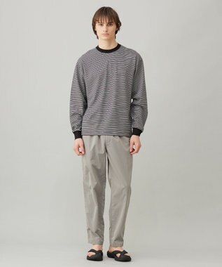 UNFILO MENS 耐久撥水 ライトテーパードパンツ モカ