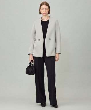 ICB 【洗える】 コンパクトトラックジャージー パンツ ブラック系