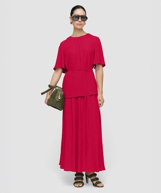 JOSEPH シルクブレンドクレープ　ブラウス Fuchsia