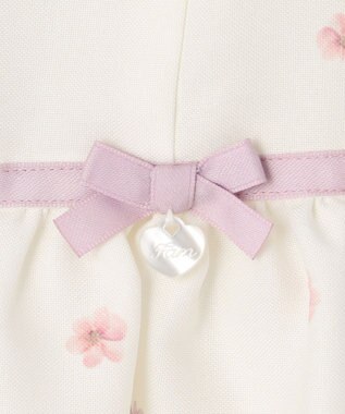 ANY KIDS フラワープリントワンピース エクリュ