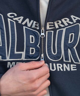 WEGO 【ユニセックス着用ITEM】スタンドネックZIPパーカー ネイビー