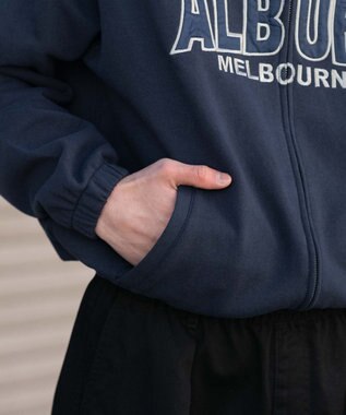 WEGO 【ユニセックス着用ITEM】スタンドネックZIPパーカー ネイビー