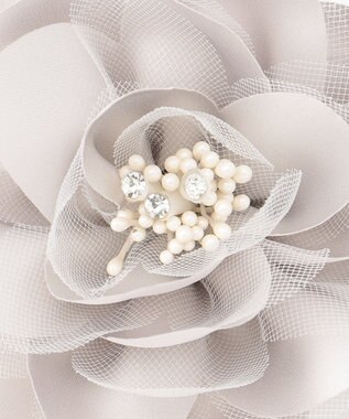 ANY 【セレモニー】ミニ コサージュ ライトグレー系