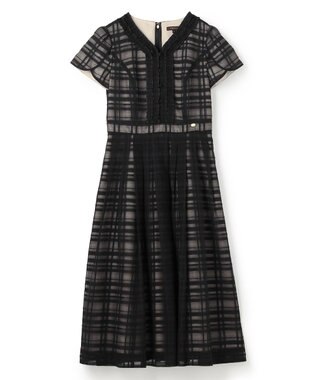 TOCCA 【星風まどかさん着用】FLOATING CHECK ドレス ブラック系5