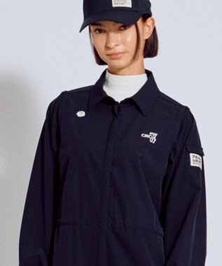 PW CIRCULUS 【着回し力2倍 / 2WAY】【WOMEN】袖2WAY デタッチャブルワンピース ゴルフウェア レディース ブラック系