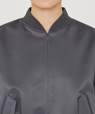 uncrave ラスターサテン ブルゾン（uncrave WHITE） スレート