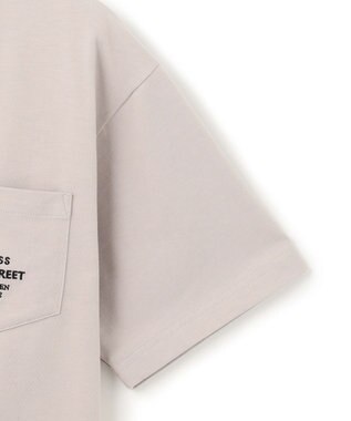 J.PRESS YORK STREET 【UNISEX】ワンポイント刺繍 ポケットTシャツ ベージュ系