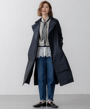 23区 スクエアトゥ ローファー ブラック系